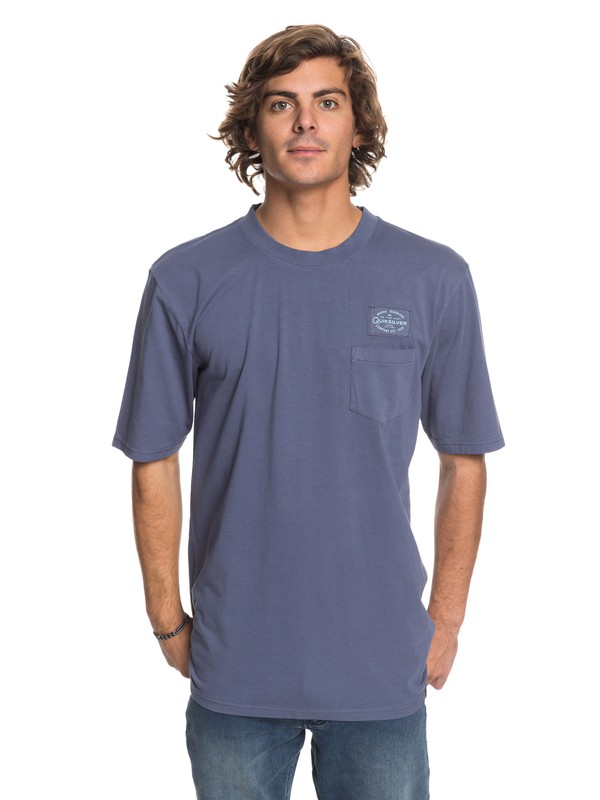 quiksilver, Hunters Patch Tee, VINTAGE INDIGO (byl0) 0 Hunters Patch Tee EQYZT04859 Quiksilver