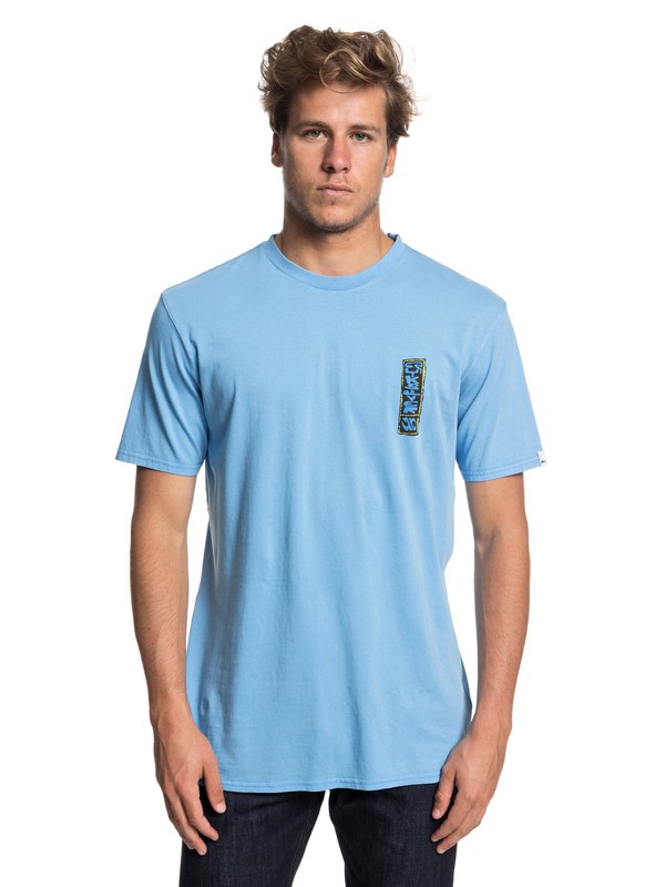 quiksilver, Framers Up - Camiseta para Hombre, SILVER LAKE BLUE (bjq0) 0 Framers Up - Camiseta para Hombre Azul EQYZT04930 Quiksilver