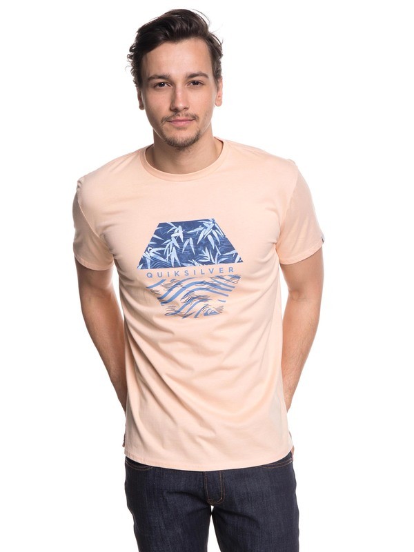 quiksilver, Bamboo Breakfast - T-Shirt, PEACH PARFAIT (mef0) 0 Bamboo Breakfast - T-Shirt Pink EQYZT04941 Quiksilver