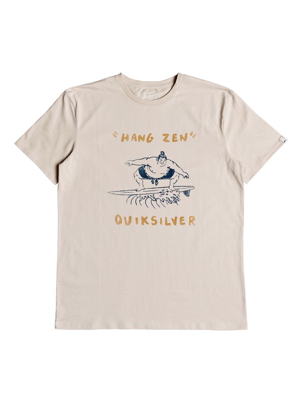 quiksilver, Hang Zen - T-Shirt, OATMEAL (tfl0) 0 Hang Zen - T-Shirt Beige EQYZT04950 Quiksilver