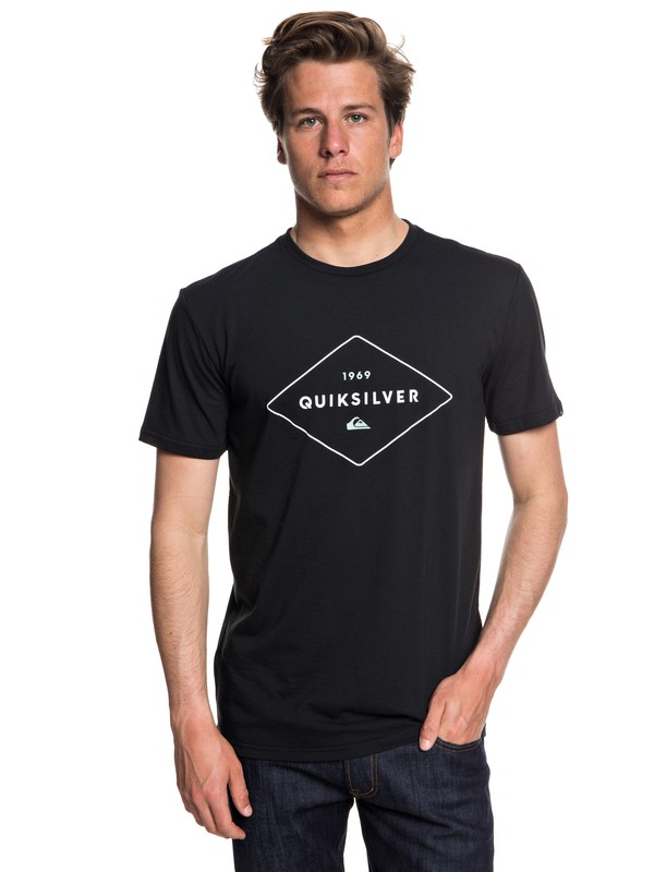 quiksilver, Fluid Flow - Technical UPF 30 T-Shirt for Men, BLACK (kvj0) 0 Fluid Flow - Technical UPF 30 T-Shirt for Men Black EQYZT04967 Quiksilver