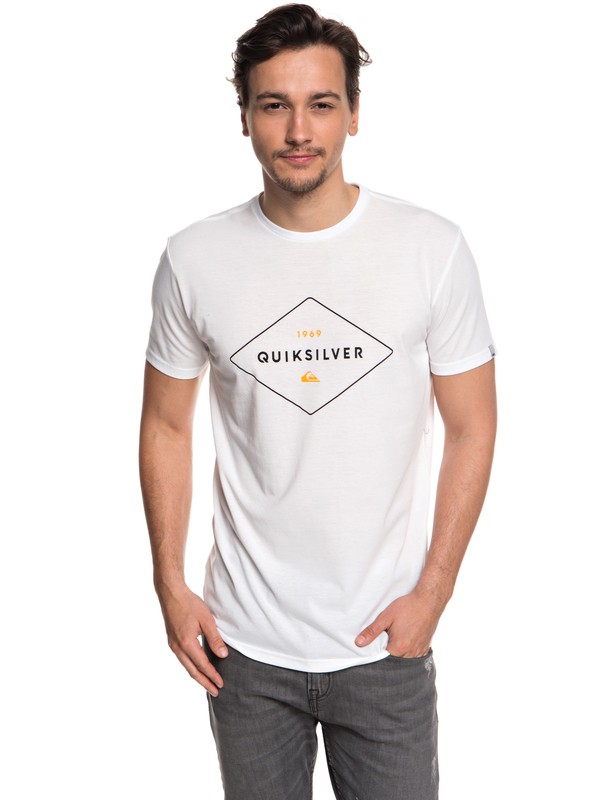 quiksilver, Fluid Flow - Technical UPF 30 T-Shirt for Men, WHITE (wbb0) 0 Fluid Flow - Technical UPF 30 T-Shirt for Men White EQYZT04967 Quiksilver