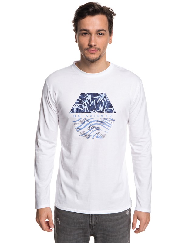 quiksilver, Bamboo Breakfast - T-shirt à manches longues, WHITE (wbb0) 0 Bamboo Breakfast - T-shirt à manches longues Blanc EQYZT04976 Quiksilver