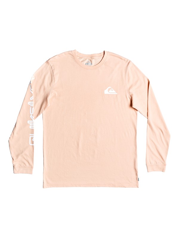 0 Original Quik Collage - Long Sleeve T-Shirt for Men Pink EQYZT04988 Quiksilver