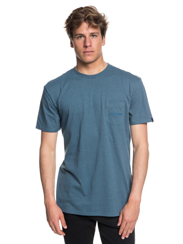 0 The Stitch Up - Pocket T-Shirt for Men Blue EQYZT05004 Quiksilver