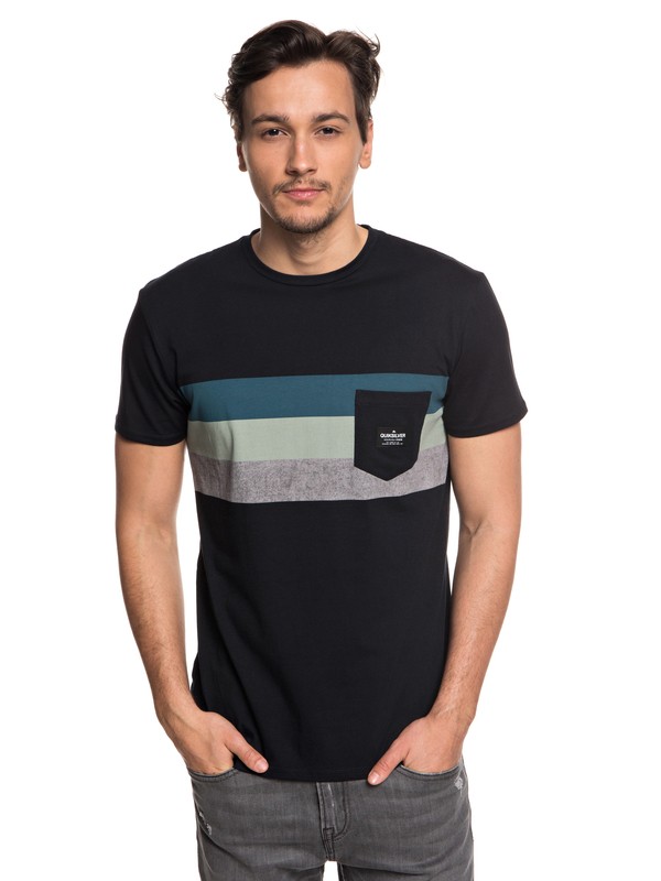 quiksilver, Peaceful Progression - Pocket T-Shirt for Men, BLACK (kvj0) 0 Peaceful Progression - Pocket T-Shirt for Men Black EQYZT05007 Quiksilver