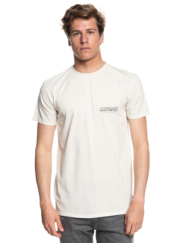 quiksilver, The Original Mountain And Wave - Maglietta da Uomo, OATMEAL (tfl0) 0 The Original Mountain And Wave - Maglietta da Uomo Beige EQYZT05009 Quiksilver