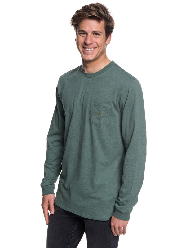 0 The Stitch Up - Long Sleeve T-Shirt for Men Blue EQYZT05022 Quiksilver