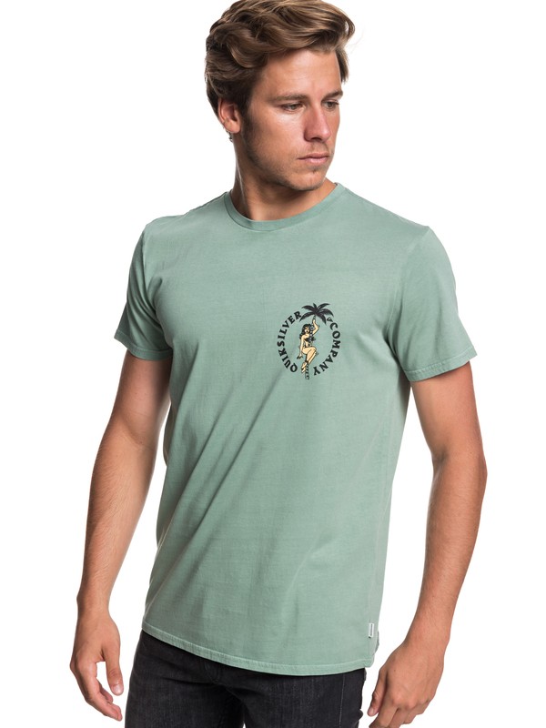 quiksilver, Diagoji Lies Tee, GREEN MEDIUM (ghn0) 0 Diagoji Lies Tee Green EQYZT05160 Quiksilver