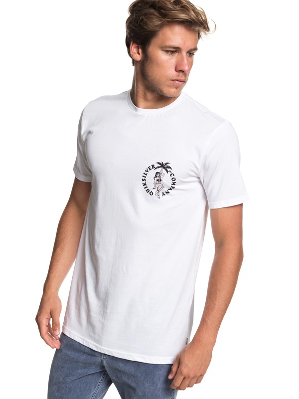 quiksilver, Diagoji Lies Tee, WHITE (wbb0) 0 Diagoji Lies Tee White EQYZT05160 Quiksilver