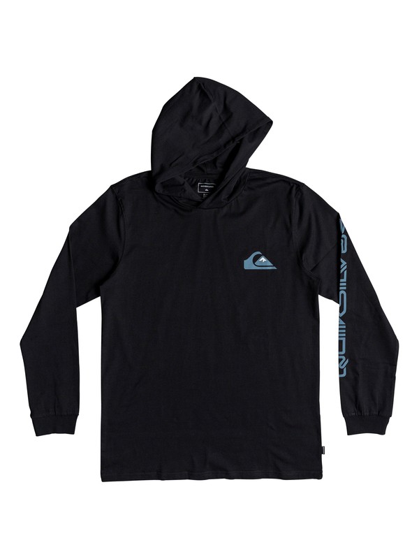 quiksilver, Vice Versa Long Sleeve Hooded Tee, BLACK (kvj0) 0 Vice Versa Long Sleeve Hooded Tee Black EQYZT05169 Quiksilver