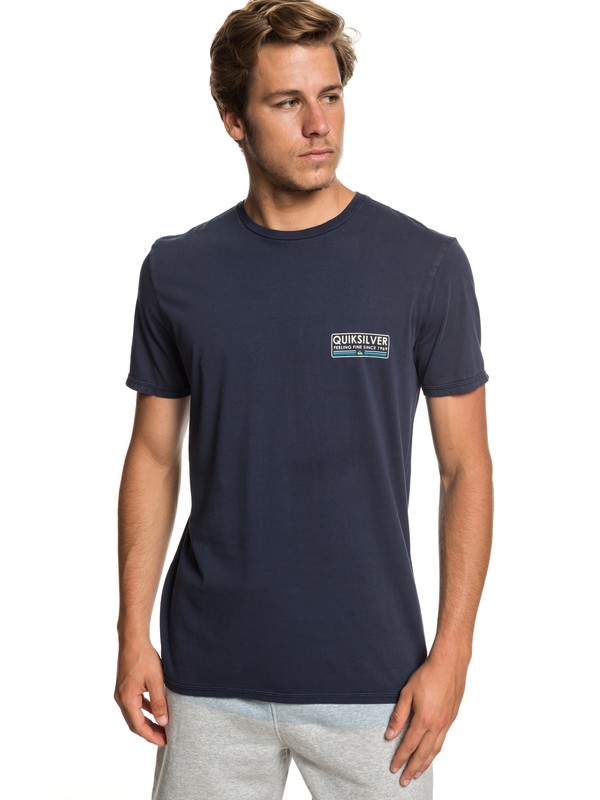 quiksilver, Paddle Forward Tee, BLUE NIGHTS (bst0) 0 Paddle Forward Tee Blue EQYZT05223 Quiksilver