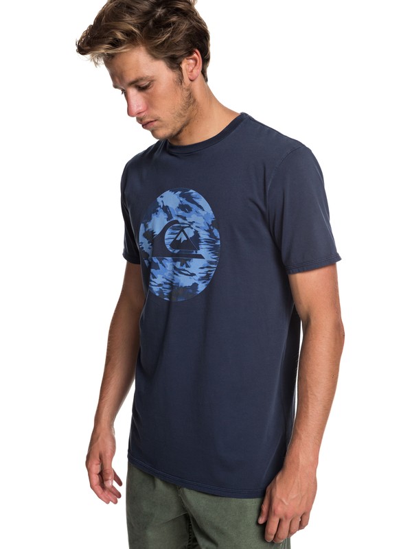 quiksilver, Quik Circled Tee, BLUE NIGHTS (bst0) 0 Quik Circled Tee Blue EQYZT05227 Quiksilver