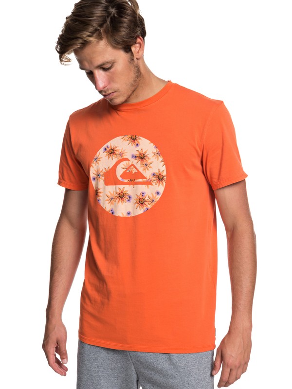 quiksilver, Quik Circled Tee, ORANGE RUST (nnc0) 0 Quik Circled Tee Orange EQYZT05227 Quiksilver