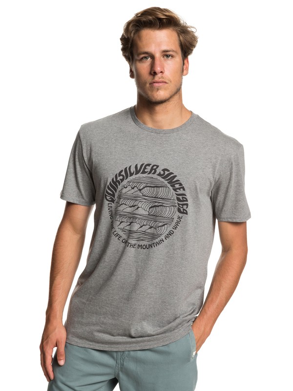 quiksilver, Good Arvo Tee, QUIET SHADE HEATHER (kzeh) 0 Good Arvo Tee Black EQYZT05228 Quiksilver
