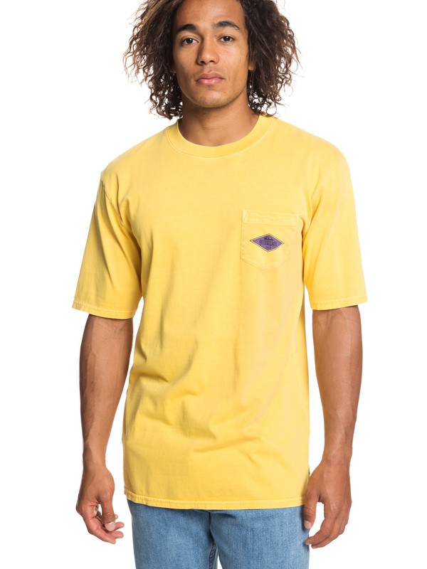 quiksilver, Ordinary Madness Pocket Tee, AMBER YELLOW (nha0) 0 Ordinary Madness Pocket Tee Orange EQYZT05248 Quiksilver