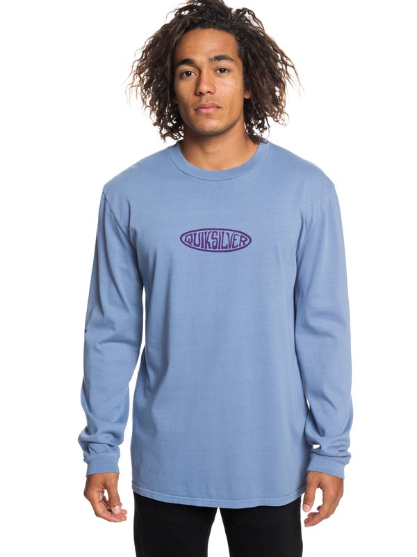 quiksilver, Gliding Light Long Sleeve Tee, STONE WASH (bkj0) 0 Gliding Light Long Sleeve Tee Blue EQYZT05253 Quiksilver
