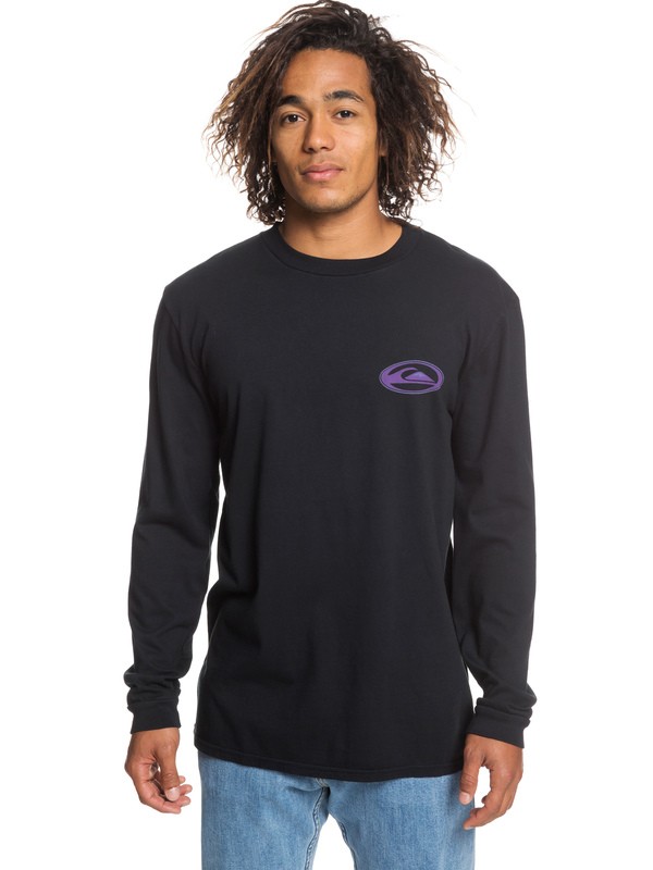 quiksilver, Cosmic Patient Long Sleeve Tee, BLACK (kvj0) 0 Cosmic Patient Long Sleeve Tee Black EQYZT05299 Quiksilver