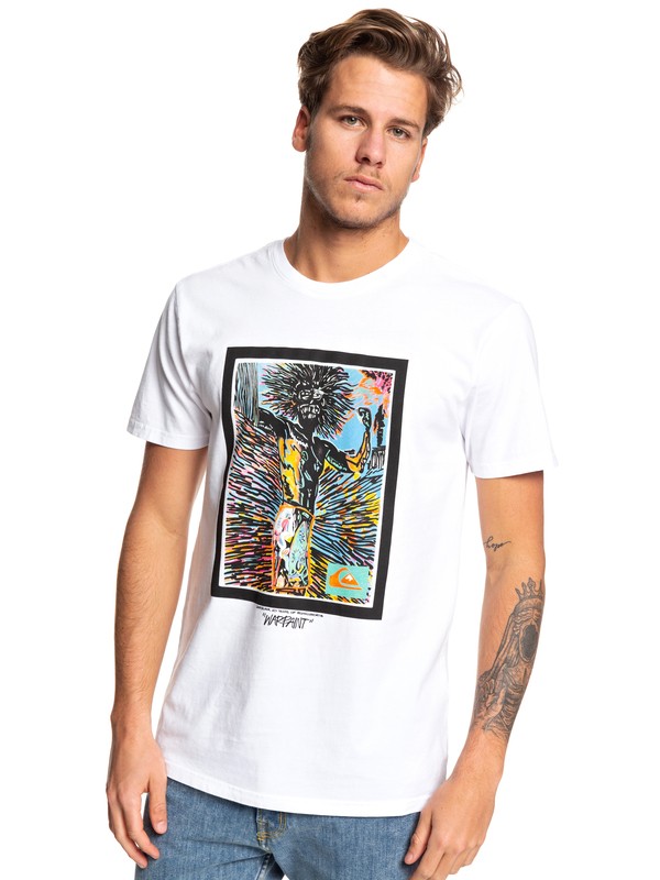quiksilver, Warpaint Tee, WHITE (wbb0) 0 Warpaint Tee White EQYZT05337 Quiksilver