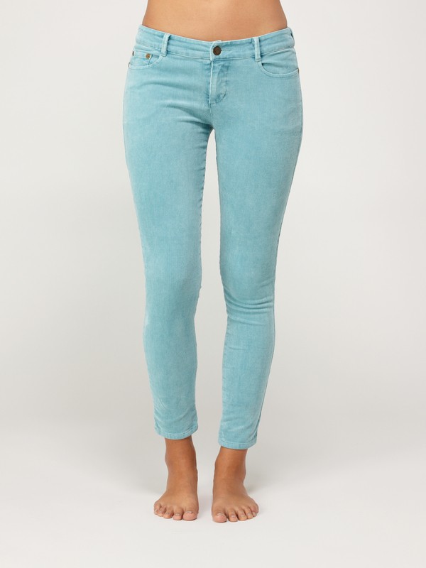 quiksilver, Central Coast Crop Cord Pants, REEF WATERS (rfb) 0 Central Coast Crop Cord Pants G10029 Quiksilver