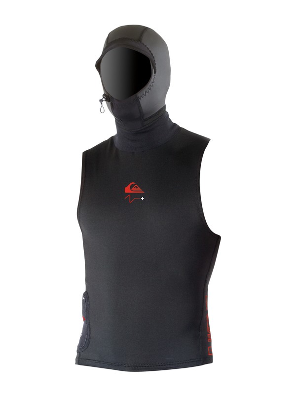 quiksilver, Cypher PS+ Hooded Heat Vest, BLACK (blk) 0 Cypher PS+ Hooded Heat Vest HV917MF Quiksilver