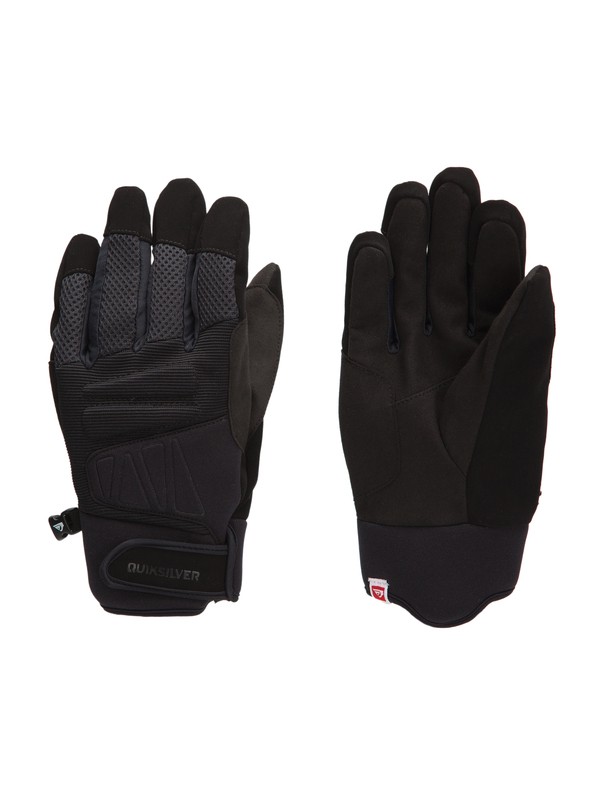 quiksilver, BRANCH GLOVE, BLACK (blk) 0 BRANCH GLOVE KPMSG074 Quiksilver