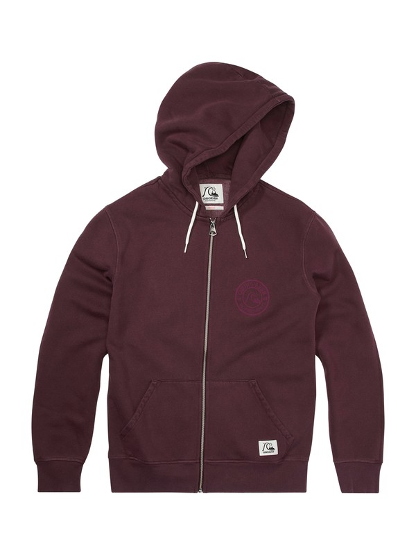 quiksilver, Team Zip Hoodie, BORDEAUX (rsh0) 0 Team Zip Hoodie KTMSW984 Quiksilver