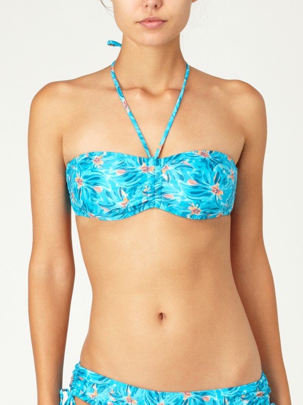 quiksilver, Underwater It's A Cinch Bandeau, UNDERWATER FLORAL (uiw) 0 Underwater It's A Cinch Bandeau S00824 Quiksilver