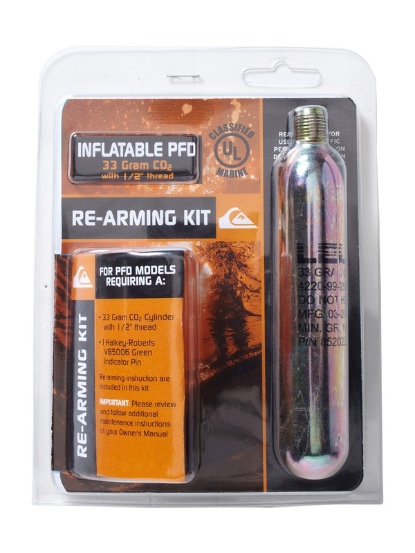 quiksilver, SUP PFD CO2 REFILL, GREY (gry) 0 SUP PFD CO2 REFILL SA870RC Quiksilver