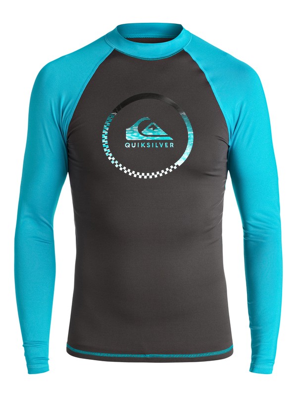quiksilver, Active - Lycra à manches longues, TARMAC/ BLUE DANUBE (xkbk) 0 Active - Lycra à manches longues UQBWR03040 Quiksilver