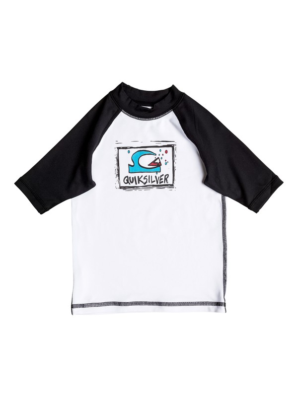 quiksilver, Bubble Dream - Short Sleeve Rash Vest, WHITE/BLACK (xwwk) 0 Bubble Dream - Short Sleeve Rash Vest UQKWR03031 Quiksilver