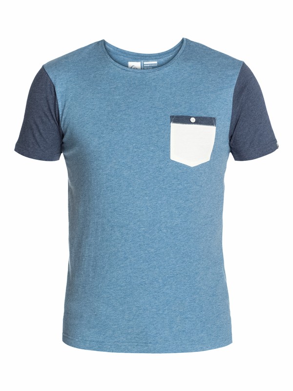 quiksilver, Check Ya Pocket Slim Fit T-Shirt, BLUESTONE HEATHER (bzjh) 0 Check Ya Pocket Slim Fit T-Shirt UQYZT03044 Quiksilver