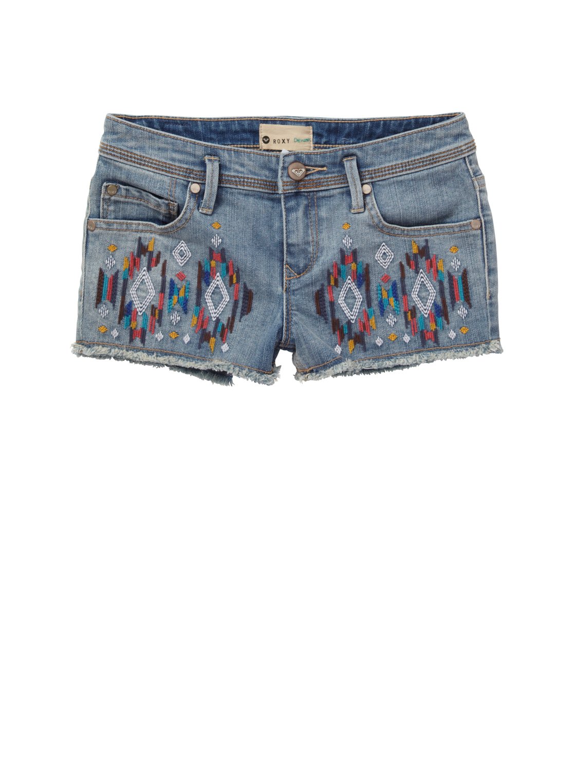 Girls 7-14 Blaze Embroidered Shorts ARGDS00009 | Roxy
