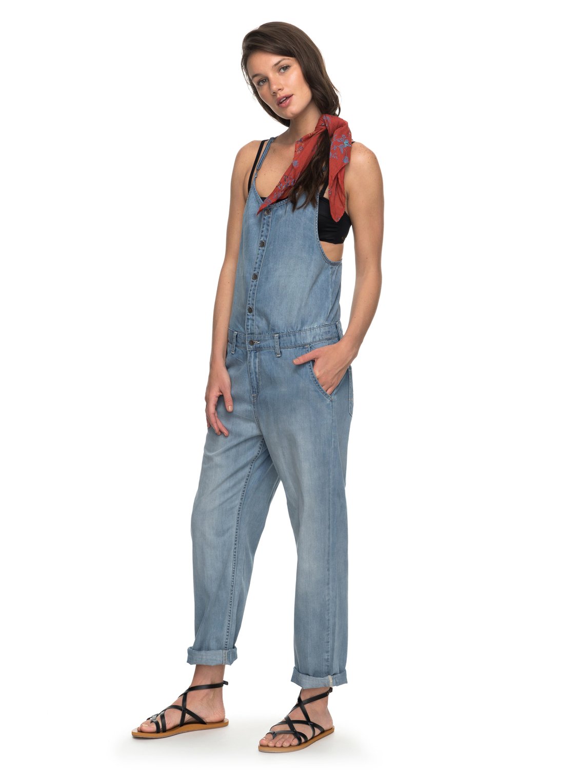 Tiras Mono para Largo Roxy 1 Vaquero con Cosy ERJDP03193 Mujer HqnXwZ