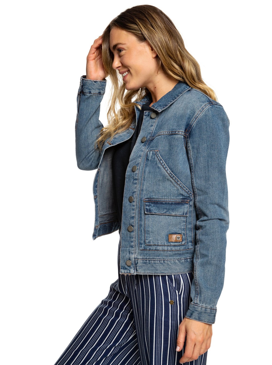Tides Veste Roxy Oceanic en Erjjk03269 denim ZwTYSvTq8