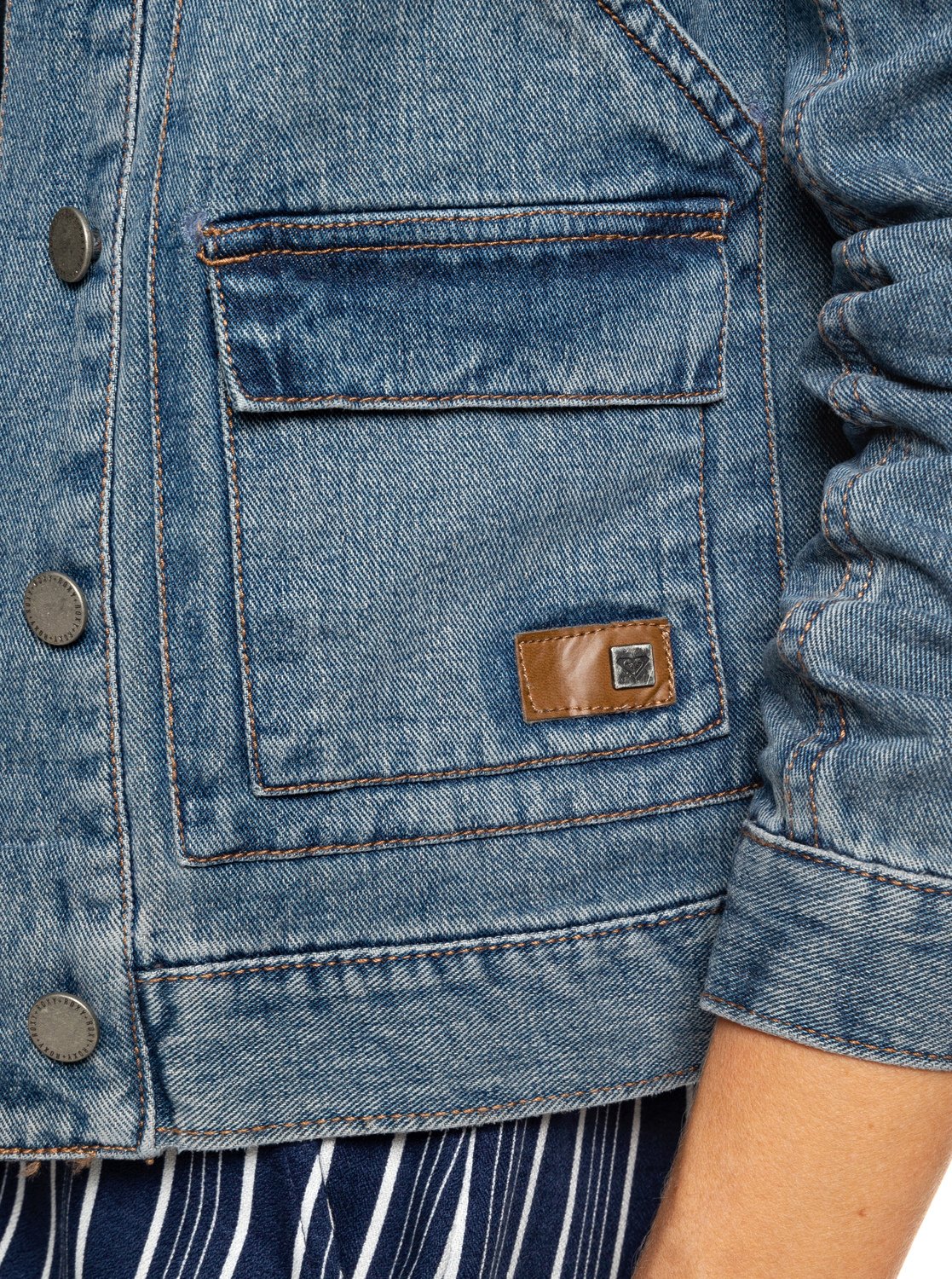 Tides Veste Roxy Oceanic en Erjjk03269 denim ZwTYSvTq8