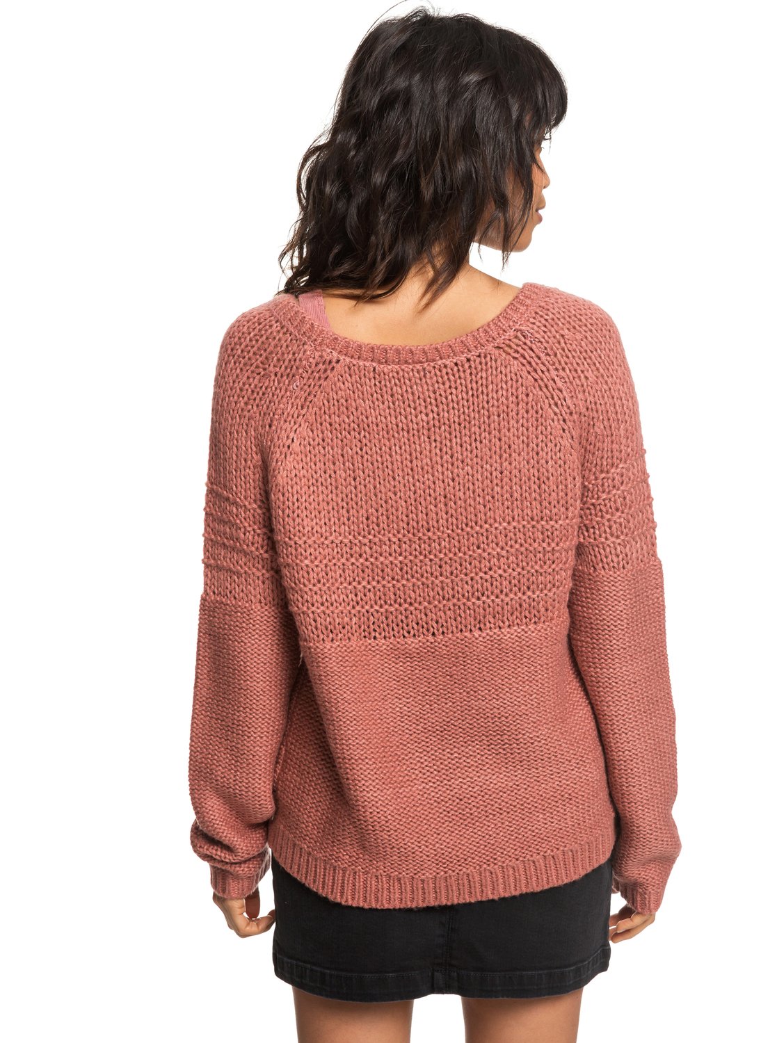 Stories Urban Pour Erjsw03274 Rond Pull Roxy Col Femme 4 Rose 7vgqwxw