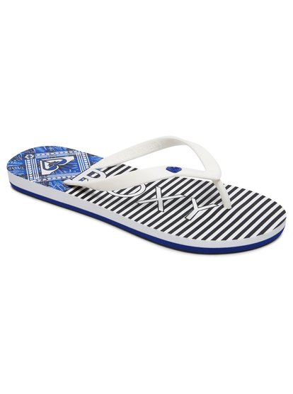 roxy, Сланцы Tahiti, WHITE/NAVY (wny) Tahiti Vi - Flip-Flops for Women ARJL100669