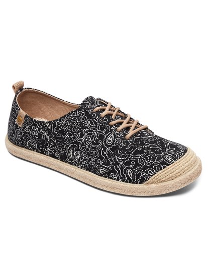 roxy, Эспадрильи со шнуровкой Flora Lace Up, BLACK (blk) Flora Lace Up - Shoes for Women ARJS600417
