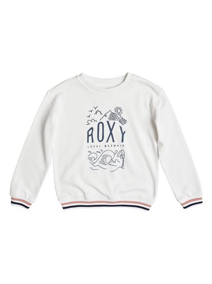 roxy, Свитшот Shine All Day Night Surf, MARSHMALLOW (wbt0) Shine All Day Night Surf - Sweatshirt for Girls 8-16 ERGFT03262
