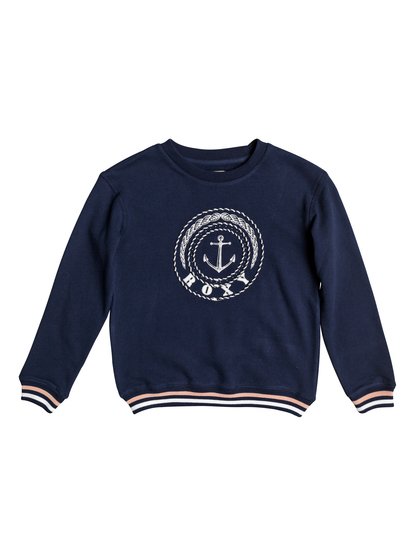roxy, Свитшот Shine All Day Anchor, DRESS BLUES (btk0) Shine All Day Anchor - Sweatshirt for Girls 8-16 ERGFT03263