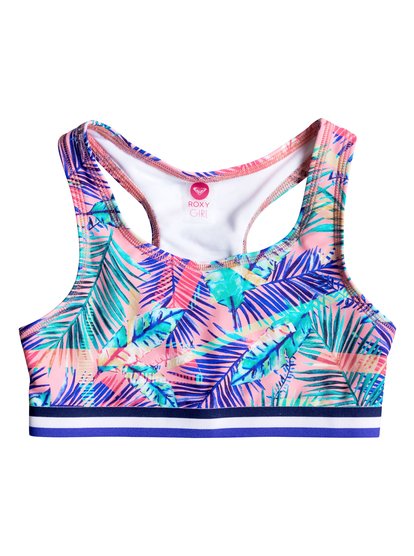 roxy, Обрезанный топ Sharky Park, CANDLELIGHT BALI PALM RG (mfe6) Sharky Park - Fitness Crop Top ERGKT03047