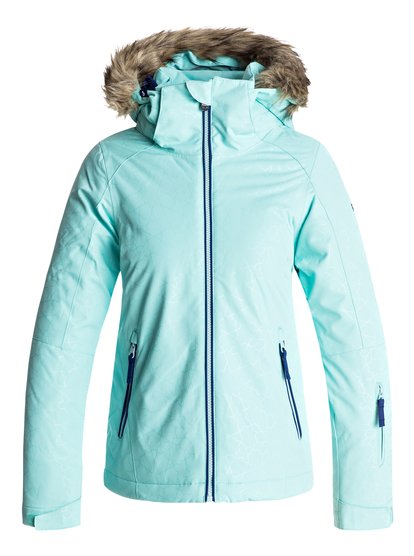 roxy, Сноубордическая куртка Jet Ski, ARUBA BLUE_GANA EMBOSS (bfk4) Jet Ski - Snow Jacket for Girls 8-16 ERGTJ03039