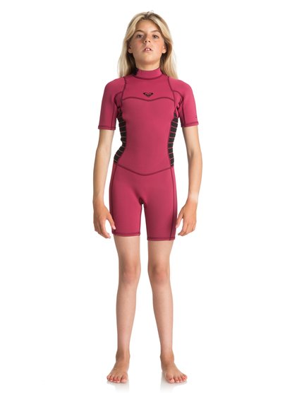 roxy, 2/2mm Syncro Series - Short Sleeve Back Zip FLT Springsuit, SANGRIA (rze0) 2/2mm Syncro Series - Short Sleeve Back Zip FLT Springsuit ERGW503004