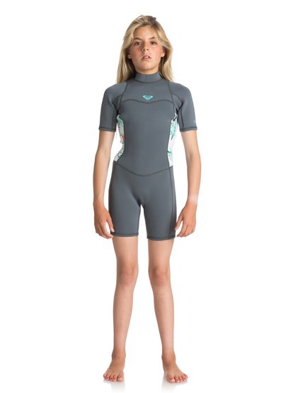 roxy, 2/2mm Syncro Series - Short Sleeve Back Zip FLT Springsuit, ASH / PISTACCIO (xbbb) 2/2mm Syncro Series - Short Sleeve Back Zip FLT Springsuit ERGW503004