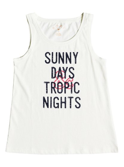 roxy, Майка Sunny Afternoon Sunny Days, MARSHMALLOW (wbt0) Sunny Afternoon Sunny Days - Vest Top for Girls 8-16 ERGZT03287
