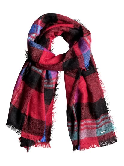 roxy, Очень большой шарф Heaven Of Curiosity, MOON PLAID COMBO SCARLET (rpn1) Heaven Of Curiosity - Blanket Scarf ERJAA03164