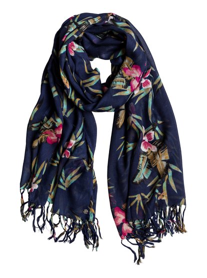 roxy, Шарф Sing To Wear, DRESS BLUE ISLE (xbgr) Sing To Wear - Fringed Scarf for Women ERJAA03410