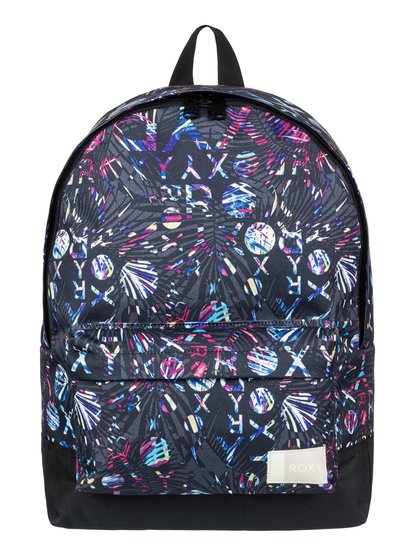 roxy, Рюкзак Sugar 16L, CHARCOAL HEATHER SURF LETTERIN (kpg6) Sugar - Small Backpack ERJBP03637