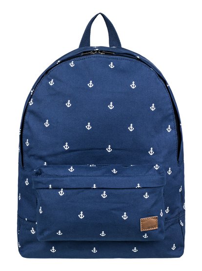 roxy, Рюкзак Sugar Baby Canvas 16L, DRESS BLUE PRINTED ANCHOR (btk6) Sugar Baby Canvas - Small Backpack ERJBP03640